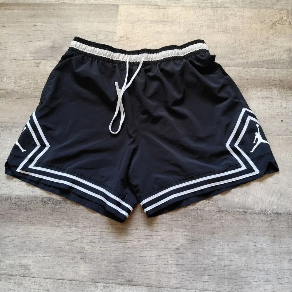 Vintage Y2K Nike Jordan Shorts Mens Black Baggy Basketball Game Jumpman XL